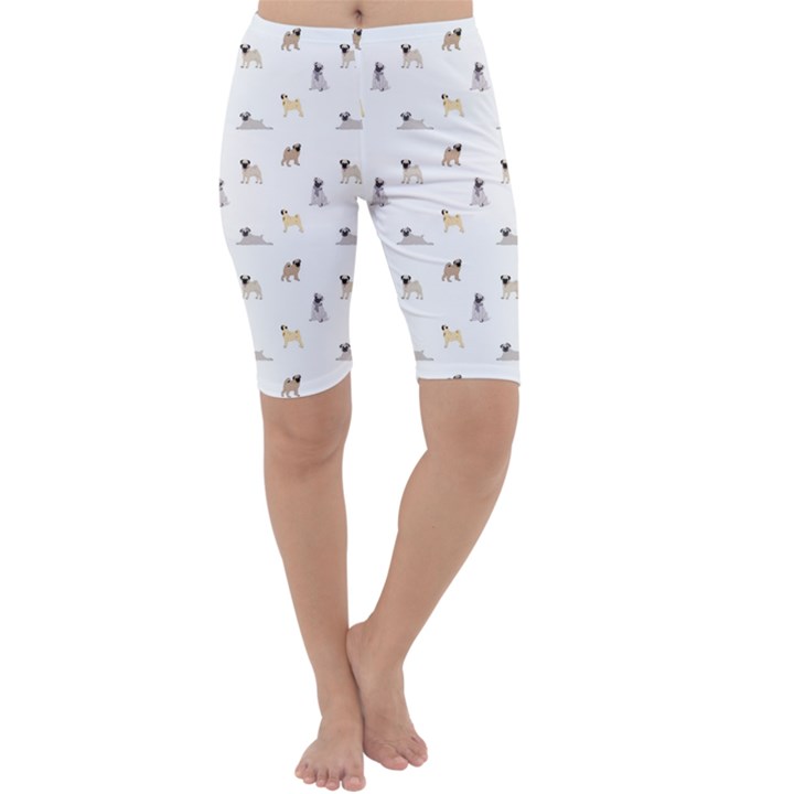 Funny Pugs Cropped Leggings 