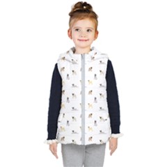 Funny Pugs Kids  Hooded Puffer Vest by SychEva