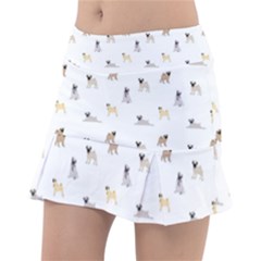 Funny Pugs Classic Tennis Skirt by SychEva