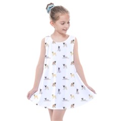 Funny Pugs Kids  Summer Dress by SychEva