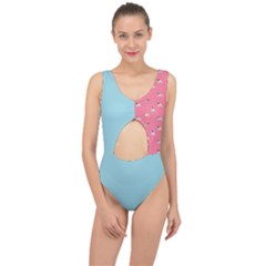 Funny Pugs  Cute Pets Center Cut Out Swimsuit by SychEva