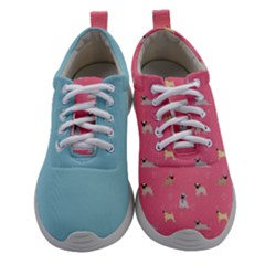 Funny Pugs  Cute Pets Athletic Shoes by SychEva