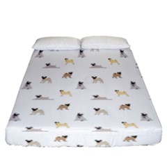 Funny Pugs Fitted Sheet (california King Size) by SychEva