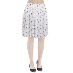 Funny Pugs Pleated Skirt by SychEva