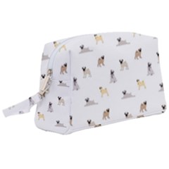 Funny Pugs Wristlet Pouch Bag (large) by SychEva