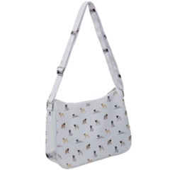 Funny Pugs Zip Up Shoulder Bag by SychEva