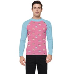 Funny Pugs  Cute Pets Men s Long Sleeve Rash Guard