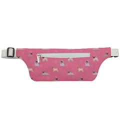 Funny Pugs  Cute Pets Active Waist Bag by SychEva