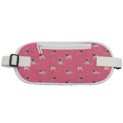 Funny Pugs  Cute Pets Rounded Waist Pouch by SychEva