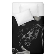 Beauty Woman Black And White Photo Illustration Duvet Cover Double Side (single Size)