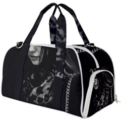 Beauty Woman Black And White Photo Illustration Burner Gym Duffel Bag by dflcprintsclothing