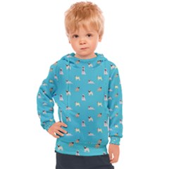 Funny Pugs Kids  Hooded Pullover by SychEva