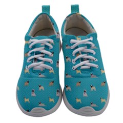 Funny Pugs Athletic Shoes by SychEva