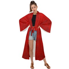 Leather Smooth 19 Maxi Kimono by skindeep