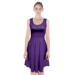 Leather Smooth 18-purple Racerback Midi Dress by skindeep