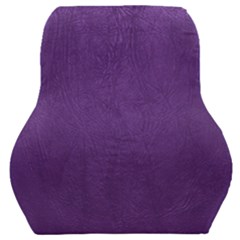 Leather Smooth 18-purple Car Seat Back Cushion  by skindeep