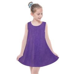 Leather Smooth 18-purple Kids  Summer Dress by skindeep