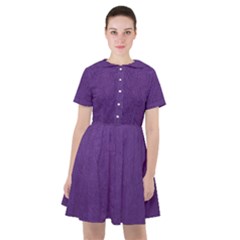 Leather Smooth 18-purple Sailor Dress by skindeep