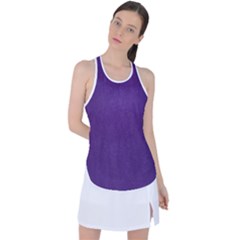 Leather Smooth 18-purple Racer Back Mesh Tank Top by skindeep