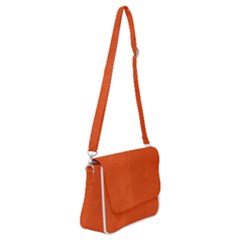 Leather Smooth 22 Shoulder Bag with Back Zipper