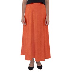 Leather Smooth 22 Flared Maxi Skirt