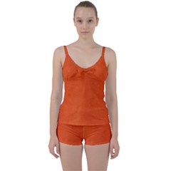 Leather Smooth 22 Tie Front Two Piece Tankini