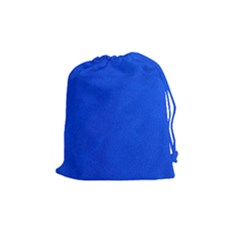 Leather Smooth 22 Blue Drawstring Pouch (medium) by skindeep