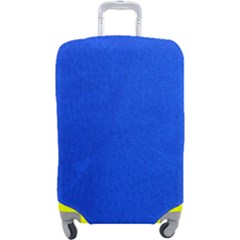 Leather Smooth 22 Blue Luggage Cover (large) by skindeep