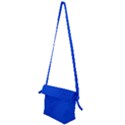 Leather Smooth 22 Blue Folding Shoulder Bag View2