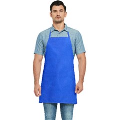 Leather Smooth 22 Blue Kitchen Apron