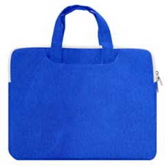 Leather Smooth 22 Blue Macbook Pro Double Pocket Laptop Bag