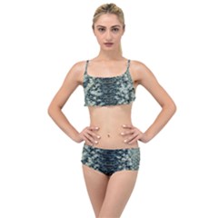 Snake Skin-29 Alt Layered Top Bikini Set by skindeep