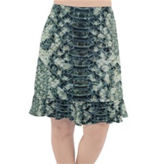 Snake Skin-29 Alt Fishtail Chiffon Skirt by skindeep