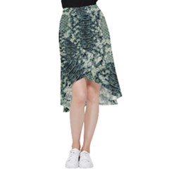 Snake Skin-29 Alt Frill Hi Low Chiffon Skirt