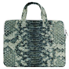 Snake Skin-29 Alt Macbook Pro Double Pocket Laptop Bag (large) by skindeep