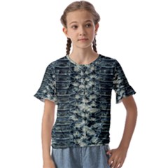 Snake Skin-29 Alt Kids  Cuff Sleeve Scrunch Bottom Tee