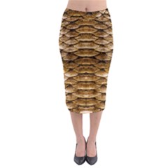 Reptile Skin Pattern 11 Midi Pencil Skirt by skindeep