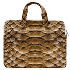 Reptile Skin Pattern 11 Macbook Pro Double Pocket Laptop Bag