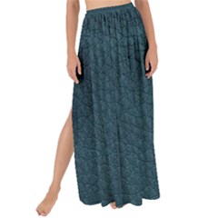 Leatherette 2 Blue Maxi Chiffon Tie-up Sarong by skindeep