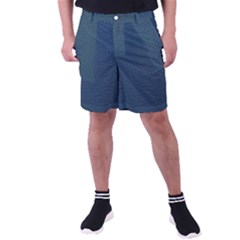 Leatherette 2 Blue Men s Pocket Shorts