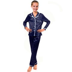 Leatherette 3 Kid s Satin Long Sleeve Pajamas Set