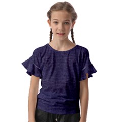 Leatherette 3 Kids  Cut Out Flutter Sleeves by skindeep