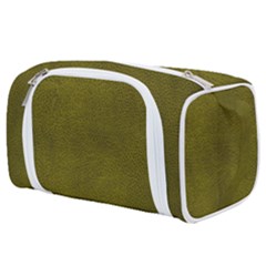 Leatherette 6 Green Toiletries Pouch by skindeep