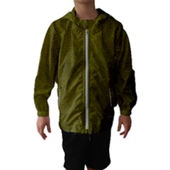 Leatherette 6 Green Kids  Hooded Windbreaker by skindeep