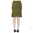 Leatherette 6 Green Short Mermaid Skirt View2