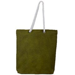 Leatherette 6 Green Full Print Rope Handle Tote (large) by skindeep