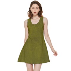 Leatherette 6 Green Inside Out Reversible Sleeveless Dress