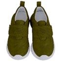 Leatherette 6 Green Kids  Velcro No Lace Shoes View1