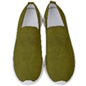 Leatherette 6 Green Men s Slip On Sneakers View1