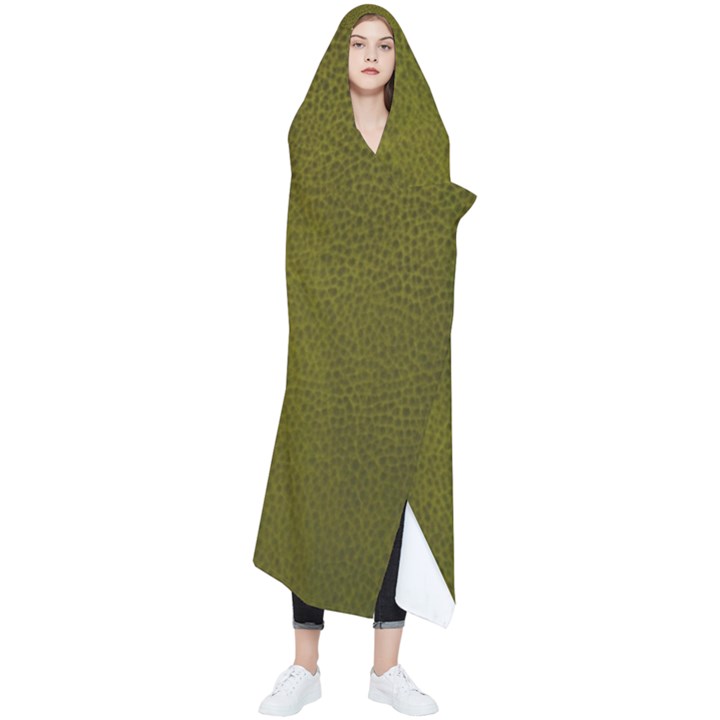 Leatherette 6 Green Wearable Blanket